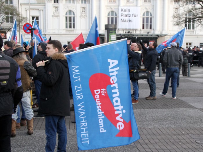 AFD, Kundgebung, Schauspielhaus, Hamburg, Kein Platz für Nazis
